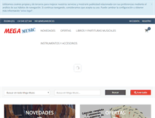 Tablet Screenshot of megamusic.es